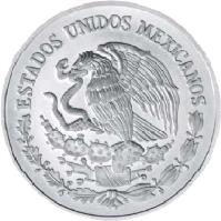 obverse of 10 Pesos - Don Quixote (2005) coin with KM# 766 from Mexico. Inscription: ESTADOS UNIDOS MEXICANOS