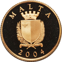 Malta coin 25 Liri - Accession to the European Union (2004) obverse obverse of 25 Liri - Accession to the European Union (2004) coin with KM# 122 from Malta. Inscription: MALTA 2004
