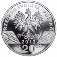 Poland coin 20 Złotych - Kangaroo – Red-Necked Wallaby and Eastern Grey Kangaroo Set of two coins - 20 PLN and 1 AUD (2013) obverse obverse of 20 Złotych - Kangaroo – Red-Necked Wallaby and Eastern Grey Kangaroo Set of two coins - 20 PLN and 1 AUD (2013) coin with Y# 855 from Poland. Inscription: RZECZPOSPOLITA POLSKA mw 2013 ZŁ 20 ZŁ