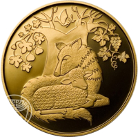Israel coin 10 New Sheqalim - Biblical art coin series: Wolf with the Lamb (2007) reverse reverse of 10 New Sheqalim - Biblical art coin series: Wolf with the Lamb (2007) coin with KM# 431 from Israel.