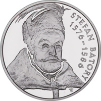 Poland coin 10 Złotych - Stefan Batory (1576 - 1586) (1997) reverse reverse of 10 Złotych - Stefan Batory (1576 - 1586) (1997) coin with Y# 327 from Poland. Inscription: STEFAN BATORY 1576 - 1586 TE