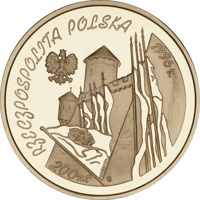 Poland coin 200 Złotych - Henryk Sienkiewicz (1846-1916) (1996) obverse obverse of 200 Złotych - Henryk Sienkiewicz (1846-1916) (1996) coin with Y# 316 from Poland. Inscription: RZECZPOSPOLITA POLSKA 1996 r. 200 zł mw