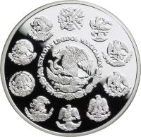 obverse of 5 Pesos - Mariposa (1999 - 2000) coin with KM# 630 from Mexico. Inscription: ESTADOS UNIDOS MEXICANOS