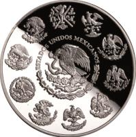 obverse of 5 Pesos / 1 Onza - La Iglesia (2012) coin with KM# 946 from Mexico. Inscription: ESTADOS UNIDOS MEXICANOS