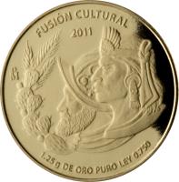 Mexico coin - Fusión Cultural: reverse of - Fusión Cultural: