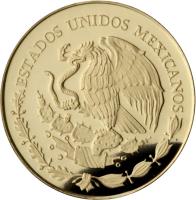 obverse of - Fusión Cultural: Architecture - Gold Bullion (2011) coin with KM# 958 from Mexico. Inscription: ESTADOS UNIDOS MEXICANOS