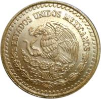 obverse of 1/10 Onza - Libertad Gold Bullion (1991 - 1994) coin with KM# 541 from Mexico. Inscription: ESTADOS UNIDOS MEXICANOS