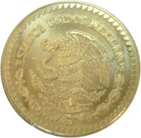 obverse of 1/2 Onza - Libertad Gold Bullion (1991 - 1994) coin with KM# 591 from Mexico. Inscription: ESTADOS UNIDOS MEXICANOS