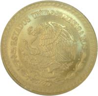 obverse of 1 Onza - Libertad Gold Bullion (1991 - 1994) coin with KM# 592 from Mexico. Inscription: ESTADOS UNIDOS MEXICANOS