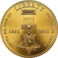 LIBERTYIN GOD WE TRUST1861 2011MEDAL OF HONOR.