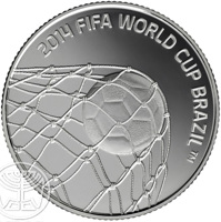 Israel coin 2 New Sheqalim - 2014 FIFA World Cup Brazil (2013) reverse reverse of 2 New Sheqalim - 2014 FIFA World Cup Brazil (2013) coin with KM# 513 from Israel. Inscription: 2014 FIFA WORLD CUP BRAZIL ™