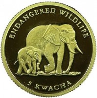 ENDANGERED WILDLIFE5 KWACHA.