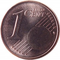 Lithuania coin 1 Euro Cent (2015 - 2018) reverse reverse of 1 Euro Cent (2015 - 2018) coin with KM# 205 from Lithuania. Inscription: 1 EURO CENT LL