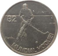 Portugal coin 5 Escudos - Roller Hockey Championship (1983) reverse reverse of 5 Escudos - Roller Hockey Championship (1983) coin with KM# 615 from Portugal. Inscription: 82 MUNDIAL HOQUEI