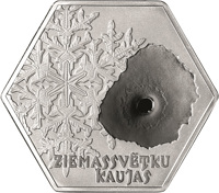 Latvia coin 5 Euro - To commemorate the heroes of the Christmas Battles (2016) reverse reverse of 5 Euro - To commemorate the heroes of the Christmas Battles (2016) coin with KM# 179 from Latvia. Inscription: ZIEMASSVĒTKU KAUJAS