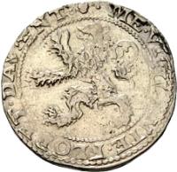 Dutch Republic coin 1 Leeuwendaalder (1640) obverse obverse of 1 Leeuwendaalder (1640) coin with KM# 52 from Dutch Republic. Inscription: ME VIGILANTE FLORET DAVENT