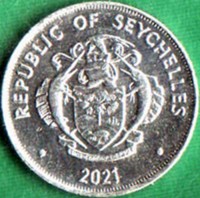 Stainless steel coin Seychelles REPUBLIC OF SEYCHELLES. 2016.