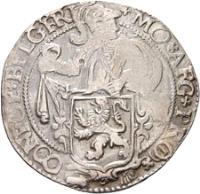 Dutch Republic coin 1 Liondaalder (1607) obverse obverse of 1 Liondaalder (1607) coin with KM# 23.1 from Dutch Republic. Inscription: MO ARG PRO CONFOE BELG FRI