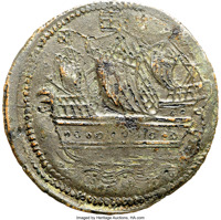 Bermuda coin 12 Pence - James I (1616) reverse reverse of 12 Pence - James I (1616) coin with KM# A5 from Bermuda.