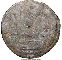 reverse of 12 Pence - James I (1616) coin with KM# A6 from Bermuda.