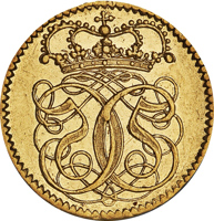 Denmark coin 2 Ducat - Christian V (1675) reverse reverse of 2 Ducat - Christian V (1675) coin with KM# 347 from Denmark. Inscription: 5CC5