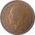 obverse of 1/2 Penny - George V - Small head (1928 - 1936) coin with KM# 837 from United Kingdom. Inscription: GEORGIVS V DEI GRA:BRITT:OMN:REX FID:DEF:IND:IMP