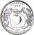 reverse of 1/4 Dollar - Georgia - Washington Quarter (1999) coin with KM# 296 from United States. Inscription: GEORGIA 1788 WISDOM JUSTICE MODERATION 1999 E PLURIBUS UNUM TJF