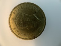 Nickel brass coin Jamaica KM# 33 KING GEORGE THE SIXTH. PM.