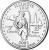 reverse of 1/4 Dollar - Illinois - Washington Quarter (2003) coin with KM# 343 from United States. Inscription: ILLINOIS 1818 LAND OF LINCOLN 21st STATE CENTURY 2003 E PLURIBUS UNUM