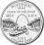 reverse of 1/4 Dollar - Missouri - Washington Quarter (2003) coin with KM# 346 from United States. Inscription: MISSOURI 1821 CORPS OF DISCOVERY 1804-2004 2003 E PLURIBUS UNUM