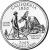 reverse of 1/4 Dollar - California - Washington Quarter (2005) coin with KM# 370 from United States. Inscription: CALIFORNIA 1850 JOHN MUIR YOSEMITE VALLEY 2005 E PLURIBUS UNUM