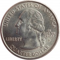 United States coin 1/4 Dollar - West Virginia - Washington Quarter (2005) obverse obverse of 1/4 Dollar - West Virginia - Washington Quarter (2005) coin with KM# 374 from United States. Inscription: UNITED STATES OF AMERICA LIBERTY IN GOD WE TRUST P QUARTER DOLLAR