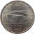 reverse of 1/4 Dollar - West Virginia - Washington Quarter (2005) coin with KM# 374 from United States. Inscription: WEST VIRGINIA 1863 NEW RIVER GORGE JM 2005 E PLURIBUS UNUM