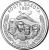 reverse of 1/4 Dollar - South Dakota - Washington Quarter (2006) coin with KM# 386 from United States. Inscription: SOUTH DAKOTA 1889 2006 E PLURIBUS UNUM