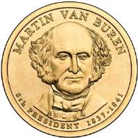 United States coin 1 Dollar - Martin Van Buren (2008) obverse obverse of 1 Dollar - Martin Van Buren (2008) coin with KM# 429 from United States. Inscription: MARTIN VAN BUREN 8th PRESIDENT 1837-1841 JI PH