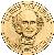 obverse of 1 Dollar - Martin Van Buren (2008) coin with KM# 429 from United States. Inscription: MARTIN VAN BUREN 8th PRESIDENT 1837-1841 JI PH
