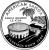 reverse of 1/4 Dollar - American Samoa - Washington Quarter (2009) coin with KM# 448 from United States. Inscription: AMERICAN SAMOA SAMOA MUAMUA LE ATUA E PLURIBUS UNUM 2009