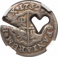 obverse of 1 Bit (1764) coin with KM# 7 from France.