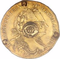 obverse of 66 Shilling (1798) coin with KM# 2 from Grenada.