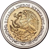 Mexico coin 500 Pesos (1988) obverse obverse of 500 Pesos (1988) coin with KM# Pn240 from Mexico. Inscription: ESTADOS UNIDOS MEXICANOS
