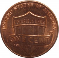 United States coin 1 Cent - Lincoln Cent - Union Shield (2010 - 2016) reverse reverse of 1 Cent - Lincoln Cent - Union Shield (2010 - 2016) coin with KM# 468 from United States. Inscription: UNITED STATES OF AMERICA E PLURIBUS UNUM ONE CENT