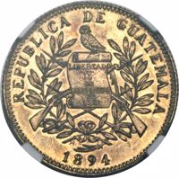 Guatemala coin 5 Pesos (1894) obverse obverse of 5 Pesos (1894) coin with KM# Pn25a from Guatemala. Inscription: REPUBLICA DE GUATEMALA LIBERTAD 15 DE SETIEMBRE DE 1821 1894