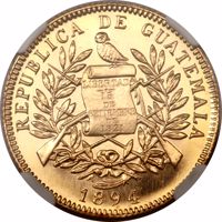 Guatemala coin 5 Pesos (1894) obverse obverse of 5 Pesos (1894) coin with KM# Pn24 from Guatemala. Inscription: LIBERTAD 15 DE SETIEMBRE DE 1821 1894