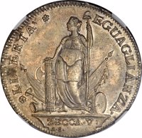 obverse of 10 Lire (1797) coin with KM# 776 from Italian States. Inscription: LIBERTA' EGUAGLIANZA· ZECCA·V: A·S·