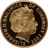 Guernsey coin 25 Pounds - Elizabeth II - Princess Diana (2002) obverse obverse of 25 Pounds - Elizabeth II - Princess Diana (2002) coin with KM# 123 from Guernsey. Inscription: ELIZABETH II BAILIWICK OF GUERNSEY 2002
