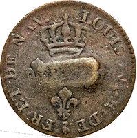 Saint Kitts and Nevis coin 1 Black Dog (1801) reverse reverse of 1 Black Dog (1801) coin with KM# 1 from Saint Kitts and Nevis.