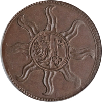 Swiss cantons coin 6 Sols (1590) obverse obverse of 6 Sols (1590) coin from Swiss cantons.