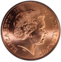 Australia coin 25 Cents - Elizabeth II - Legends of the Anzacs: George Cross - 4'th Portrait (2017) obverse obverse of 25 Cents - Elizabeth II - Legends of the Anzacs: George Cross - 4'th Portrait (2017) coin from Australia. Inscription: ELIZABETH II AUSTRALIA 2017 IRB