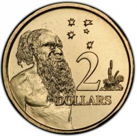 Australia coin 2 Dollars - Elizabeth II - 6'th Portrait (2019 - 2021) reverse reverse of 2 Dollars - Elizabeth II - 6'th Portrait (2019 - 2021) coin from Australia. Inscription: 2 DOLLARS