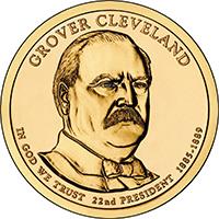 United States coin 1 Dollar - Grover Cleveland, first term (2012) obverse obverse of 1 Dollar - Grover Cleveland, first term (2012) coin with KM# 525 from United States.